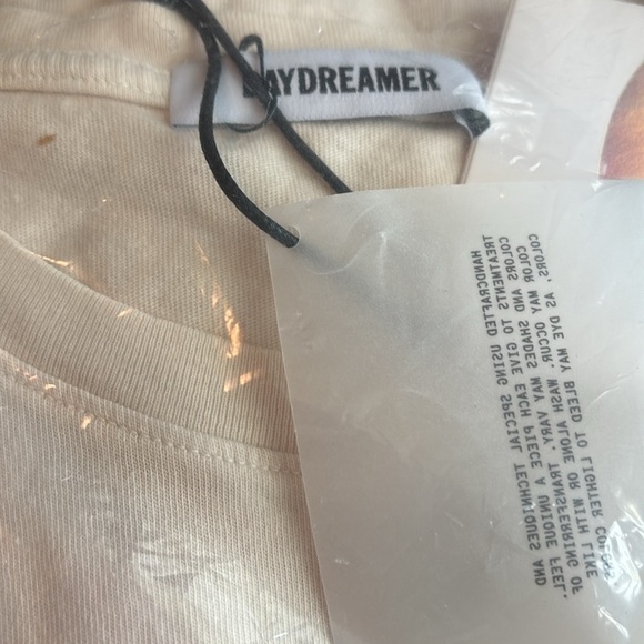 NEW DAYDREAMER aerosmith world tour tour tee in dirty white Size 1X - Picture 5 of 7